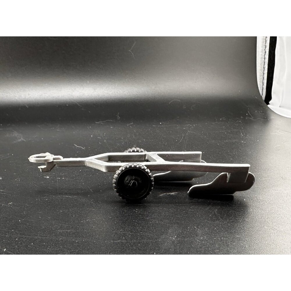 1959 Allstate Marx Happy Time Farm Gang Plow Silver Grey Plastic Vtg Sears